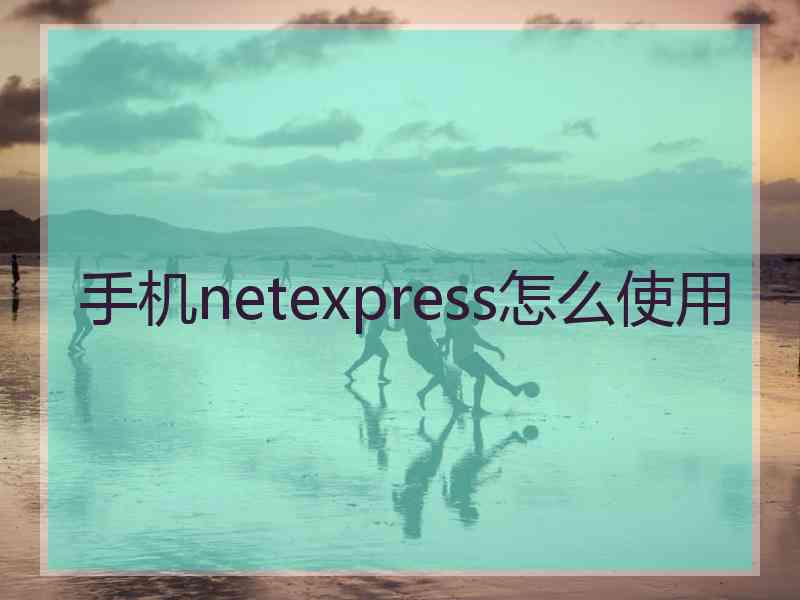 手机netexpress怎么使用